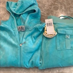 Juicy Couture turquoise hoody jacket